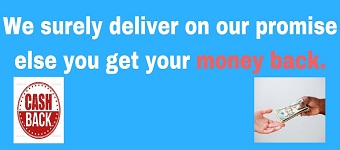 Enjoy our money back guarantee if we do not deliver - T&C applies